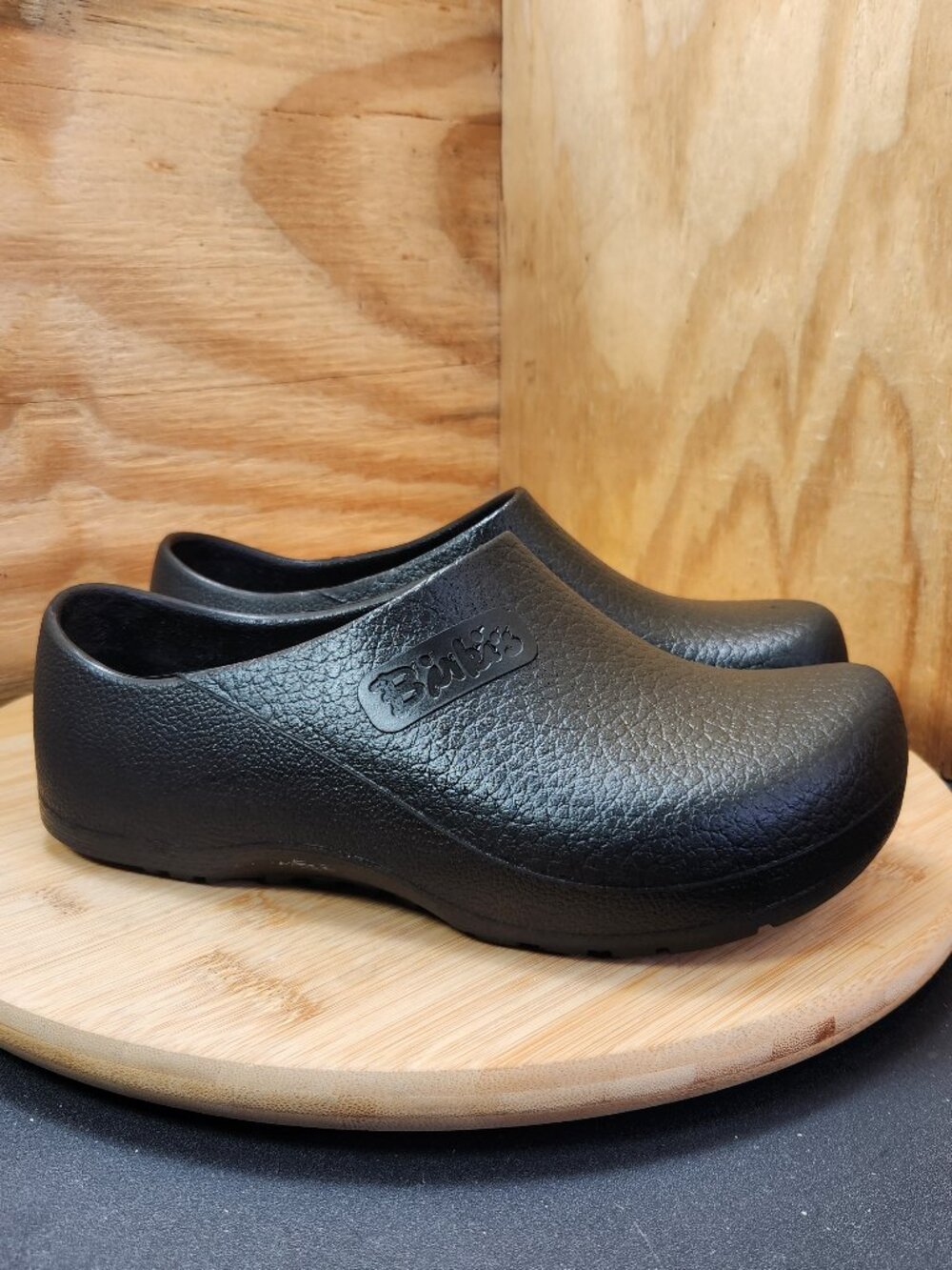 Birkenstock Birki's Profi-Birki Womens Black Polyurethane Work Clogs Size 5